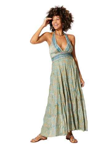 Aller Simplement Kleid in Gelb/ Türkis