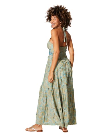 Aller Simplement Jurk geel/turquoise