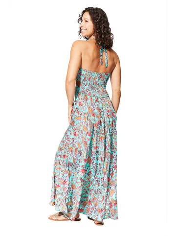 Aller Simplement Kleid in Türkis/ Orange