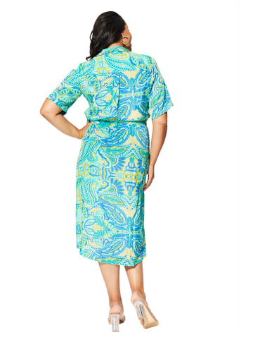 Aller Simplement Sukienka w kolorze niebiesko-zielonym