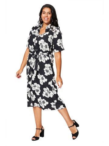 Aller Simplement Kleid in Schwarz/ Weiß