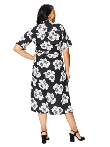 Aller Simplement Kleid in Schwarz/ Weiß