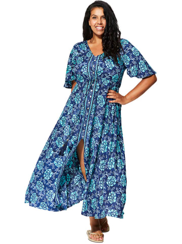 Aller Simplement Kleid in Dunkelblau/ Hellblau