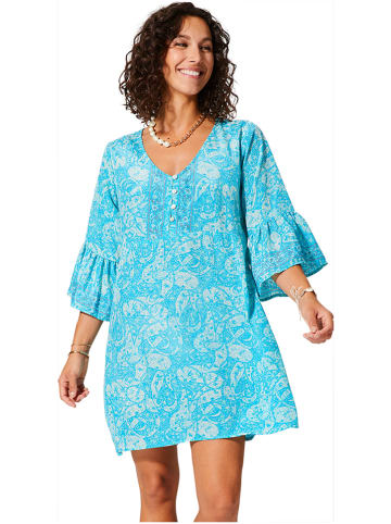 Aller Simplement Jurk turquoise