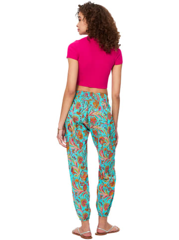 Aller Simplement Broek turquoise/oranje