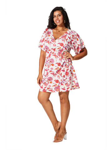 Aller Simplement Jurk wit/roze