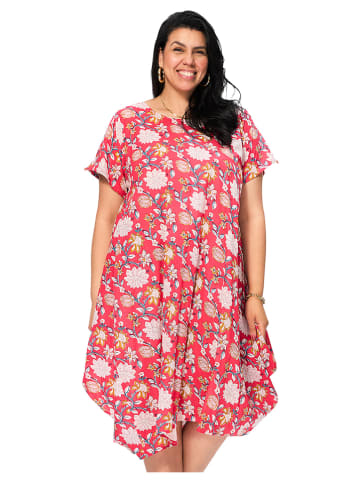 Aller Simplement Kleid in Rot/ Weiß