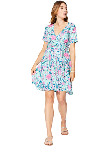 Aller Simplement Sukienka w kolorze błękitno-różowym