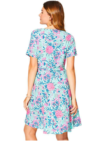 Aller Simplement Jurk lichtblauw/roze