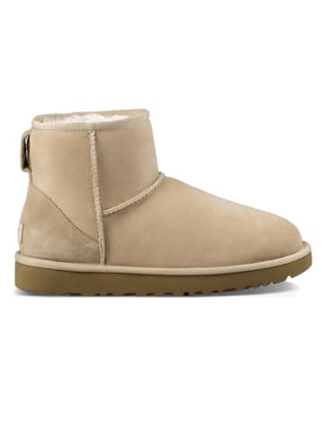 UGG Botki "Classic Mini II" w kolorze beżowym z wełny jagnięcej