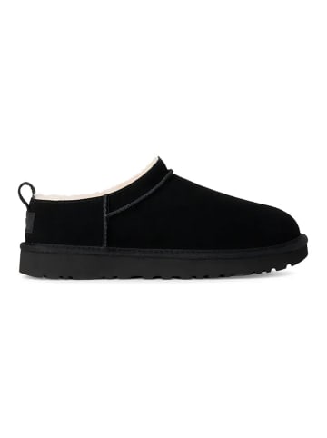 UGG Skórzane botki w kolorze czarnym