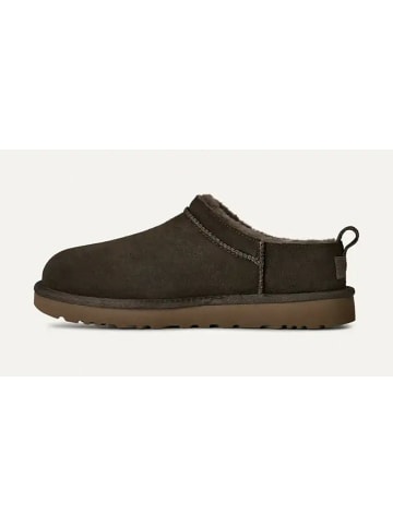 UGG Leder-Hausschuhe "Classic Micro" in Grau