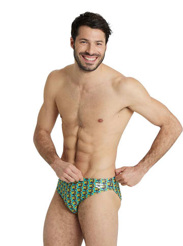 Arena Badehose in Türkis/ Gelb