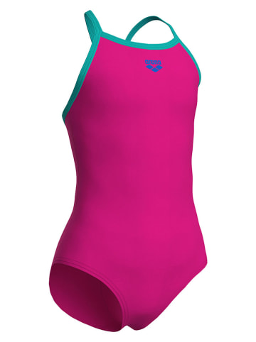 Arena Strój kąpielowy w kolorze różowo-turkusowym