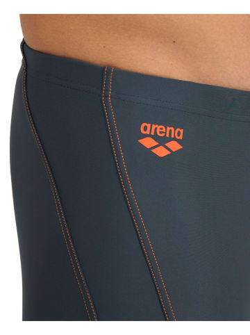 Arena Badehose in Anthrazit/ Orange