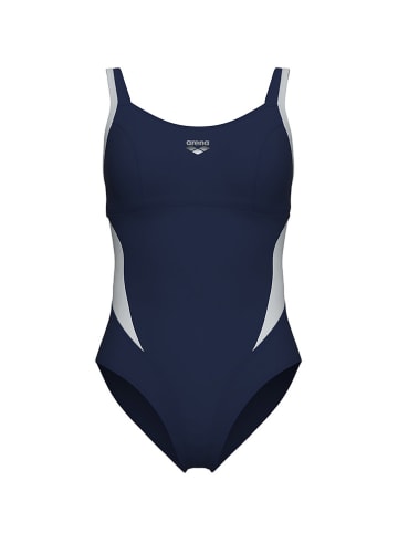 Arena Badeanzug in Weiß/ Dunkelblau