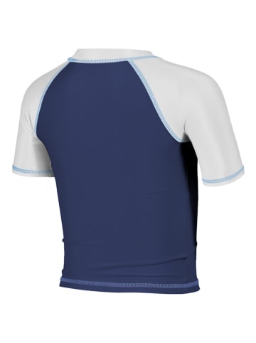 Arena Badeshirt in Dunkelblau/ Weiß