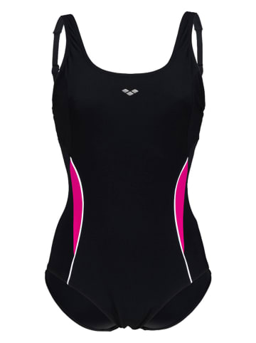 Arena Shape-Badeanzug in Schwarz/ Pink