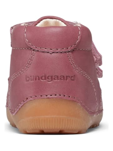 Bundgaard Skórzane buty w kolorze jasnoróżowym do nauki chodzenia