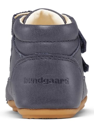 Bundgaard Leder-Lauflernschuhe "Prewalker II Strap" in Dunkelblau