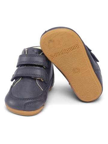 Bundgaard Leder-Lauflernschuhe "Prewalker II Strap" in Dunkelblau
