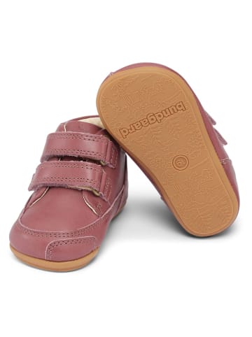 Bundgaard Leder-Lauflernschuhe "Prewalker II Strap" in Rosa