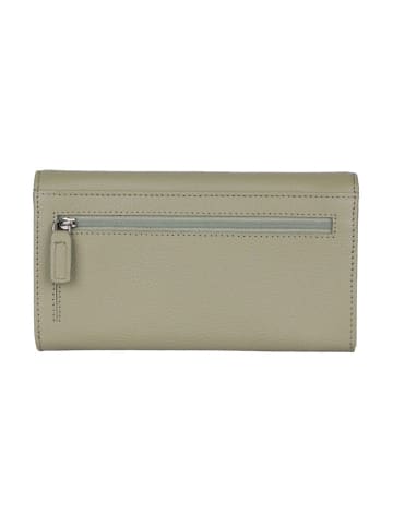 Bellicci Skórzany portfel "Calista" w kolorze zielonym - 18 x 10 x 3 cm