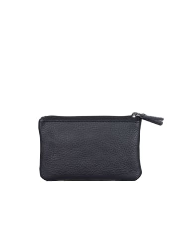 Bellicci Leder-Geldbörse "Camber" in Schwarz - (B)11 x (H)7 x (T)2 cm