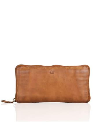 Bellicci Skórzany portfel "Chalice" w kolorze jasnobrązowym - 19 x 10 x 3 cm