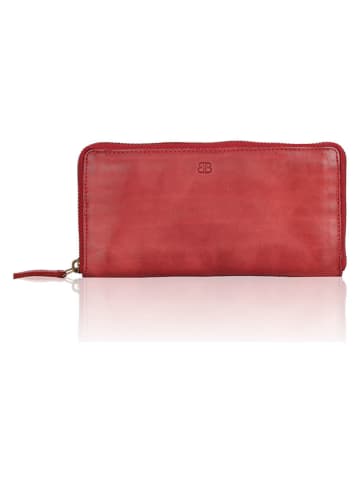 Bellicci Leder-Geldbörse "Chalice" in Rot - (B)20 x (H)10 x (T)2,5 cm
