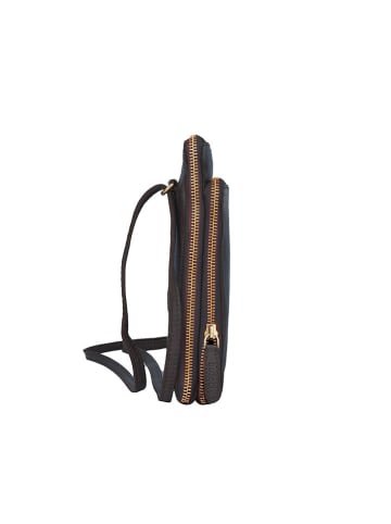 Bellicci Leren smartphonetas "Cybele" zwart - (B)13 x (H)22 x (D)3 cm