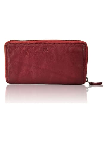 Bellicci Leder-Geldbörse "Greta" in Rot - (B)19,5 x (H)10 x (T)3 cm