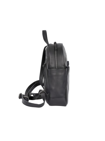 Bellicci Leder-Rucksack "Kassidy" in Schwarz - (B)23 x (H)29,5 x (T)8,5 cm