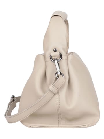 Bellicci Leder-Henkeltasche "Kimm" in Beige - (B)27 x (H)16 x (T)17 cm