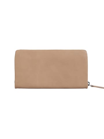 Bellicci Leren portemonnee "Offbeat Oliva" beige - (B)11 x (H)19 x (D)2 cm