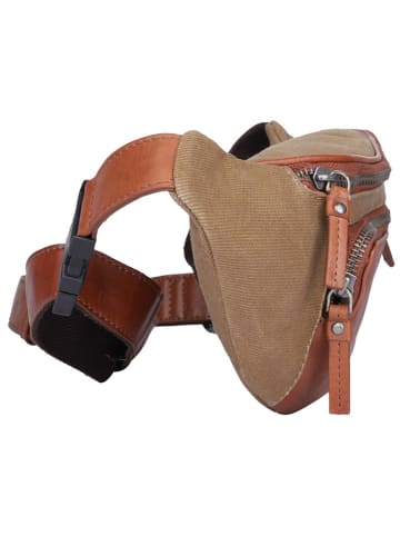 SPARWELL Leder-Brustbeutel "Simply Sloan" in Beige/ Hellbraun - (B)32 x (H)14 x (T)7 cm