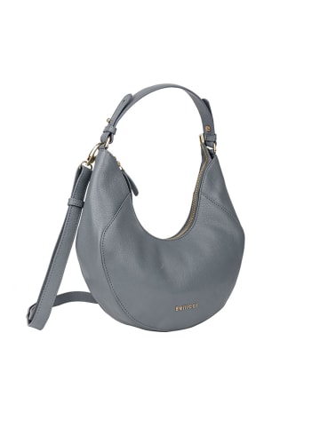 Bellicci Leren schoudertas "Cardonna" lichtblauw - (B)24 x (H)15 x (D)7 cm