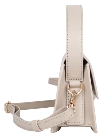 Bellicci Leren handtas "Vicky" beige - (B)22 x (H)18 x (D)6 cm