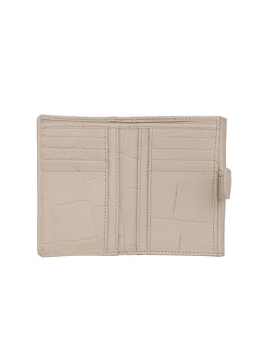 Bellicci Leder-Geldbörse "Venesa" in Creme - (B)19 x (H)13 x (T)3 cm
