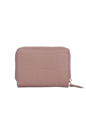 Bellicci Leder-Geldbörse "Veneta" in Lila - (B)11 x (H)8 x (T)2 cm