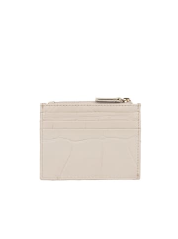 Bellicci Leder-Geldbörse "Viveca" in Creme - (B)11 x (H)8 x (T)1 cm