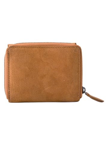 SPARWELL Leren portemonnee "Lyndsey" lichtbruin - (B)12 x (H)10 x (D)3,5 cm