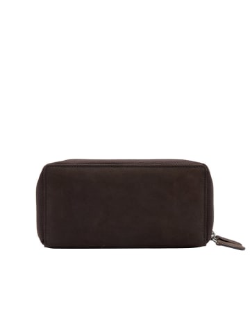 SPARWELL Leren portemonnee "Luella" bruin - (B)20 x (H)10,5 x (D)4 cm