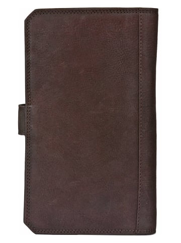 SPARWELL Leren portemonnee "Liam" bruin - (B)12,5 x (H)22 x (D)2 cm