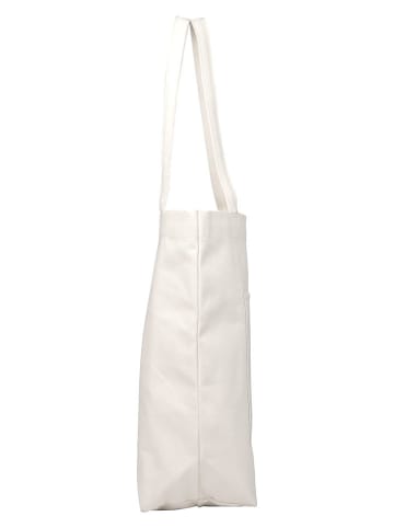 SPARWELL Leder-Schultertasche "Simply Sinclaire" in Weiß - (B)44 x (H)42 cm