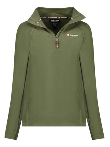 ANAPURNA Fleece trui "Tonneau" kaki