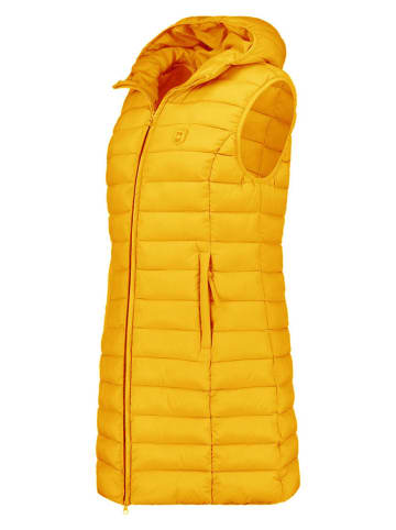 ANAPURNA Doorgestikte bodywarmer ''Vakitalana Long'' geel