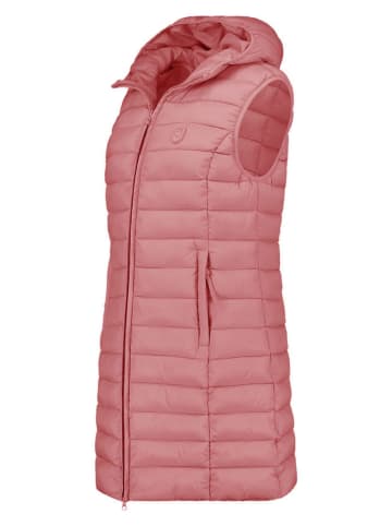 ANAPURNA Doorgestikte bodywarmer ''Vakitalana Long'' lichtroze