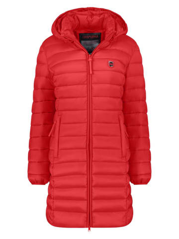 ANAPURNA Doorgestikte mantel ''Akitalana'' rood