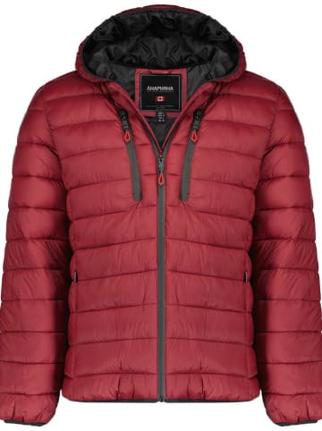 ANAPURNA Doorgestikte jas "Alaricana" bordeaux